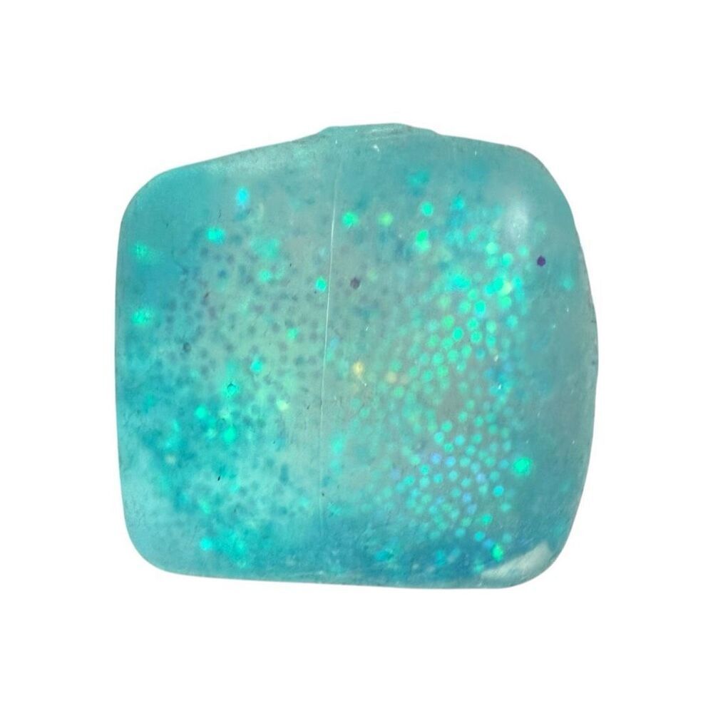 NeeDoh Fat Brain Ice Cube Novelty Squeeze Blue Glitter Sensory Toy